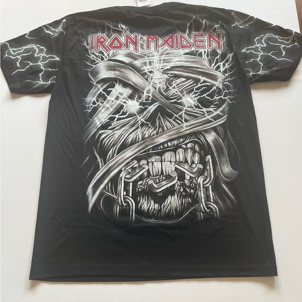 Iron Maiden All Over Print Shirt Large Heavy Metal Rock Band R Shirt Eddi (G4) - Picture 5 of 7
